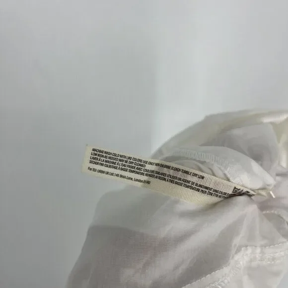 Free People Dress Size XS Womens White Midi Maxi Open Back Puff Sleeve Romantic - Picture 11 of 11